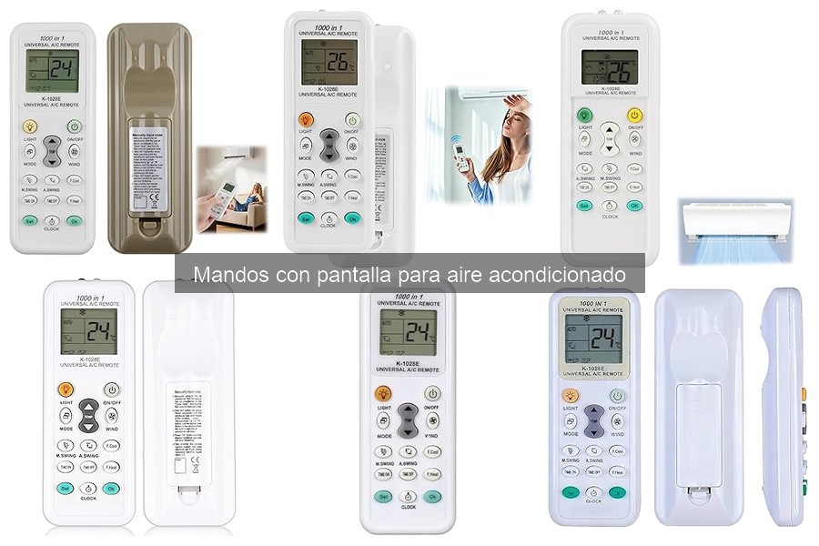 Tipos de mandos con pantalla para aire acondicionado