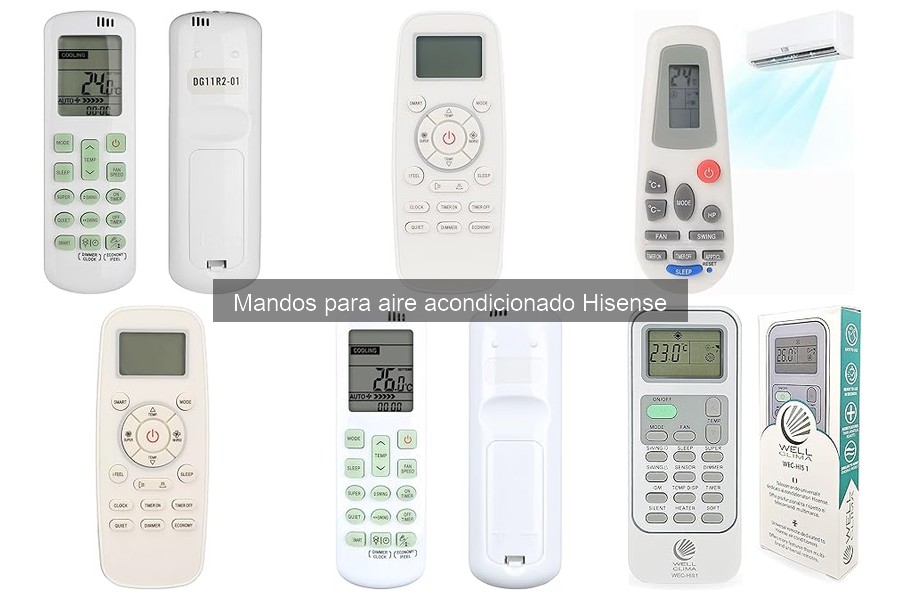 Tipos de mandos para aire acondicionado Hisense