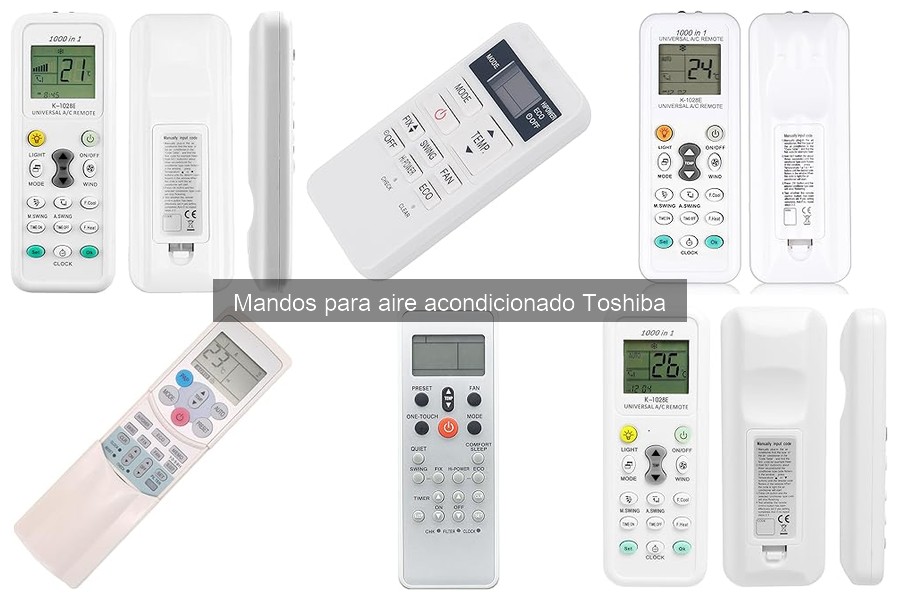 Tipos de mandos para aire acondicionado Toshiba