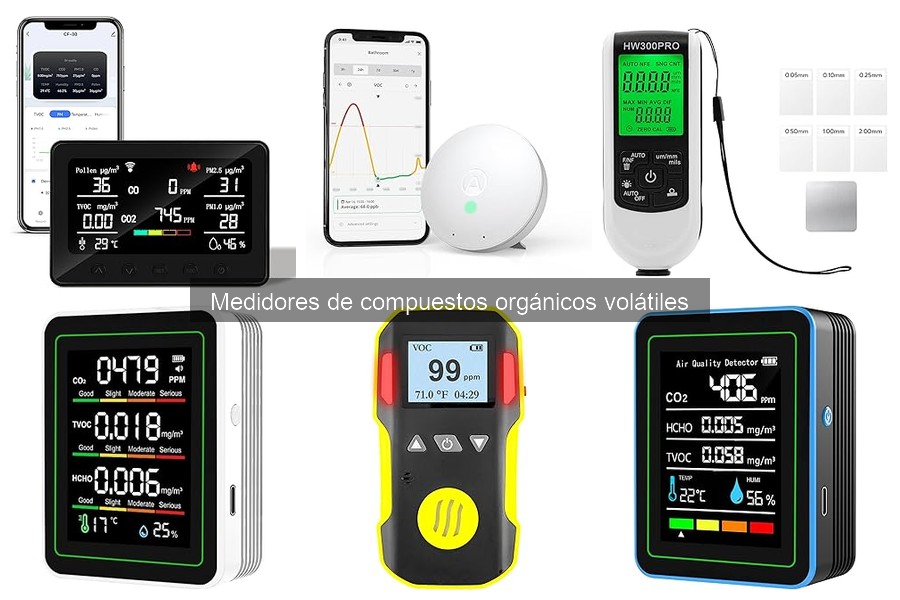 Tipos de medidores de compuestos orgánicos volátiles
