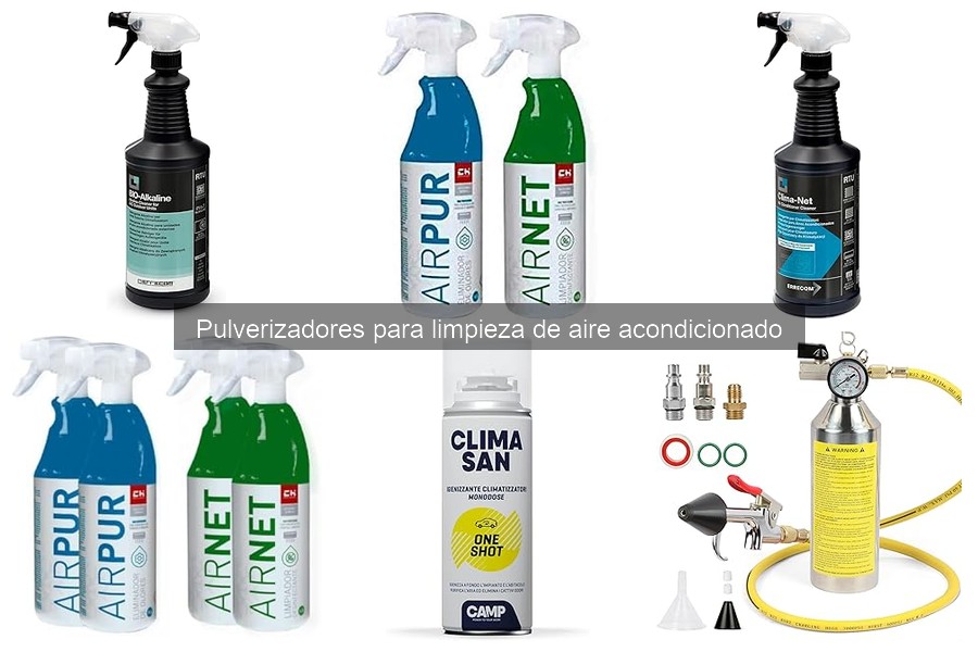 Tipos de pulverizadores para limpieza de aire acondicionado