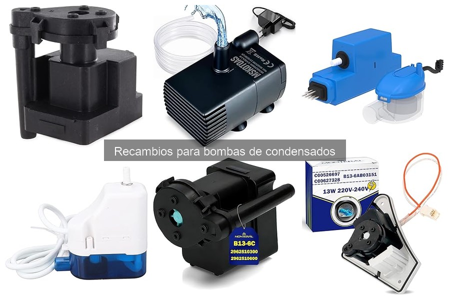 Tipos de recambios para bombas de condensados para aire acondicionado