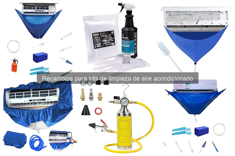 Tipos de recambios para kits de limpieza de aire acondicionado