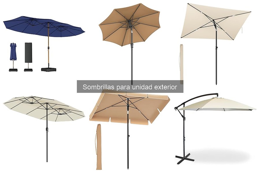 Tipos de sombrillas para unidad exterior de aire acondicionado