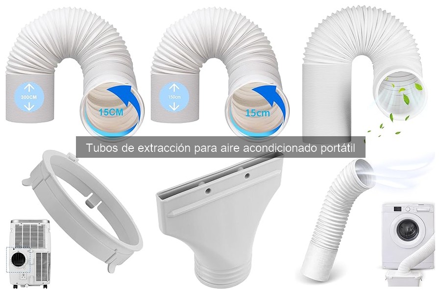 Tipos de tubos de extracción para aire acondicionado portátil