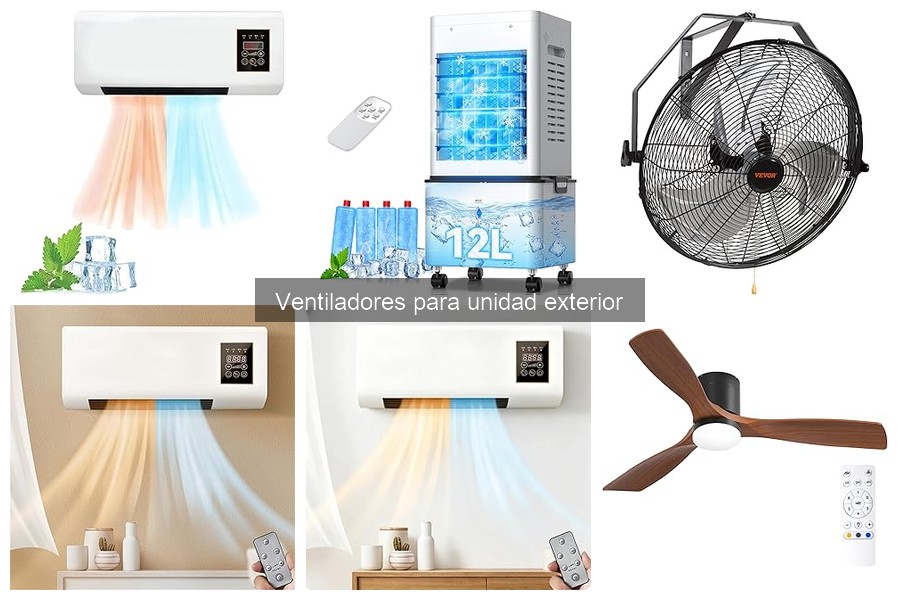 Tipos de ventiladores para unidad exterior de aire acondicionado