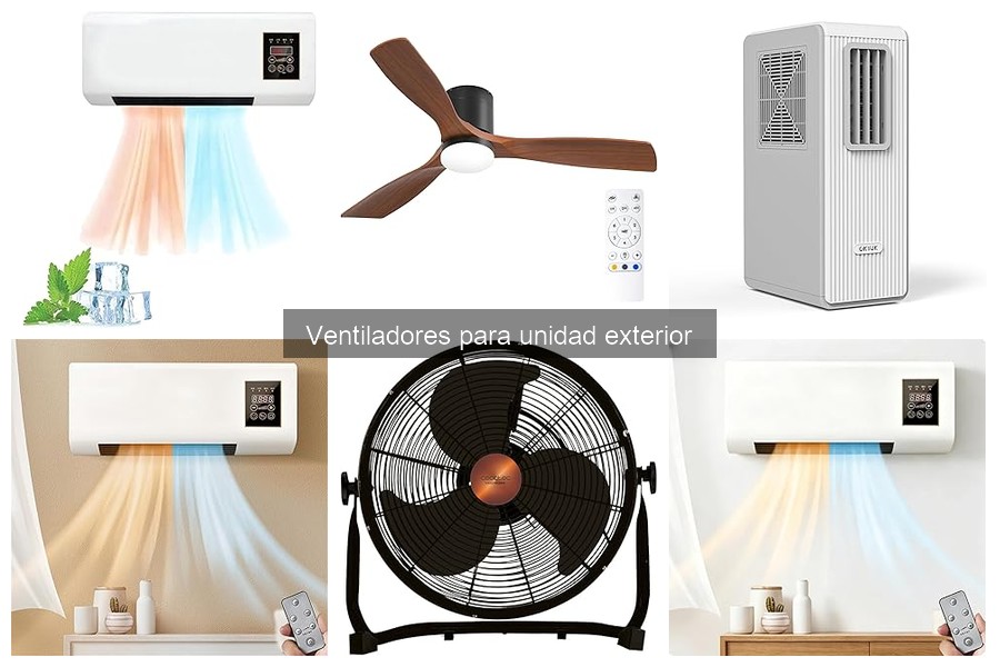 Ventilador para unidad exterior de aire acondicionado: funciones y características